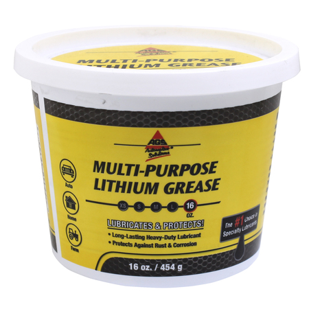 AGS Multi-Purpose Lith-Ease Black Lithium Grease, Tub, 16 oz WLMP-16